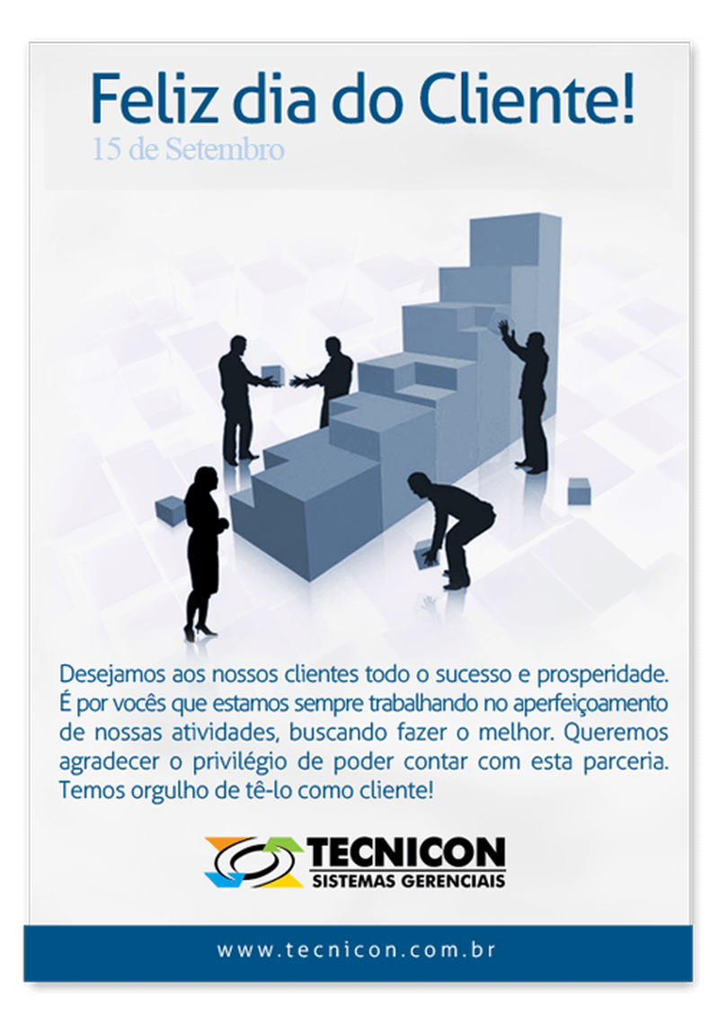 Imagem meramente ilustrativa para o título: Cliente TECNICON, nosso muito obrigado!
